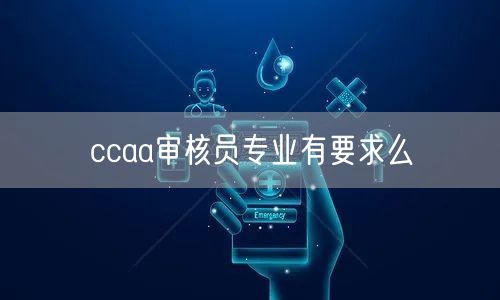 ccaa审核员专业有要求么(图1)