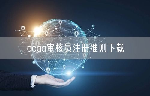 ccaa审核员注册准则下载