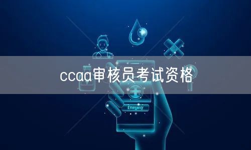 ccaa审核员考试资格